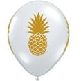 thumbnail image 1 of Pineapple Luxe Luau Summer Party Standard 11" Latex Balloons, 6 CT, Gold Clear, 1 of 2