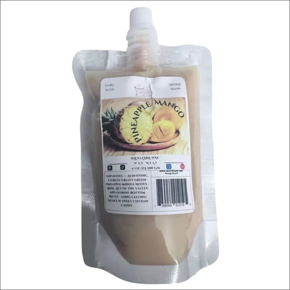 Pineapple Mango Squeezable Wax Melt Tropical Wax Melt For Warmer (4Ounces)