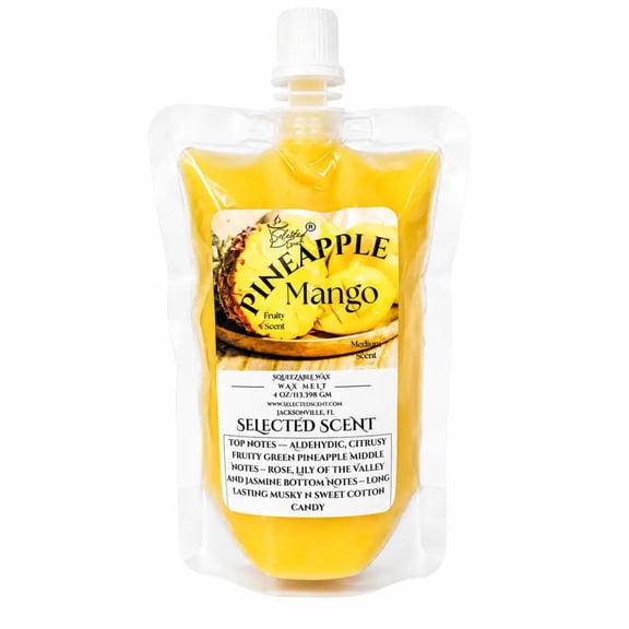 Pineapple Mango Squeezable Wax Melt Tropical Wax Melt For Warmer (4Ounces)