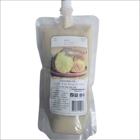 Pineapple Mango Squeezable Wax Melt Tropical Wax Melt For Warmer (8ounces)