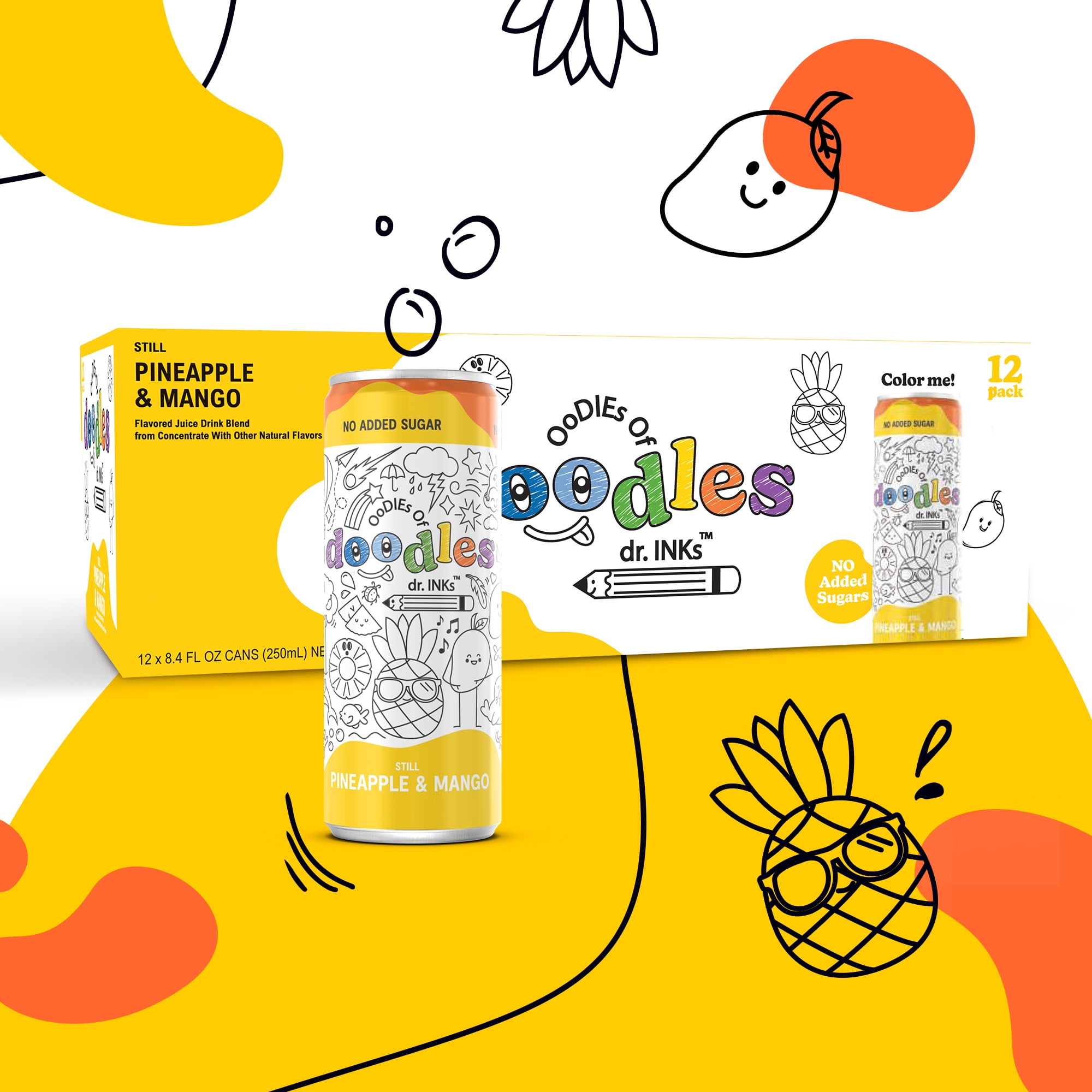 Pineapple & Mango Still -Introducing Oodles of Doodles Flavored Water ...