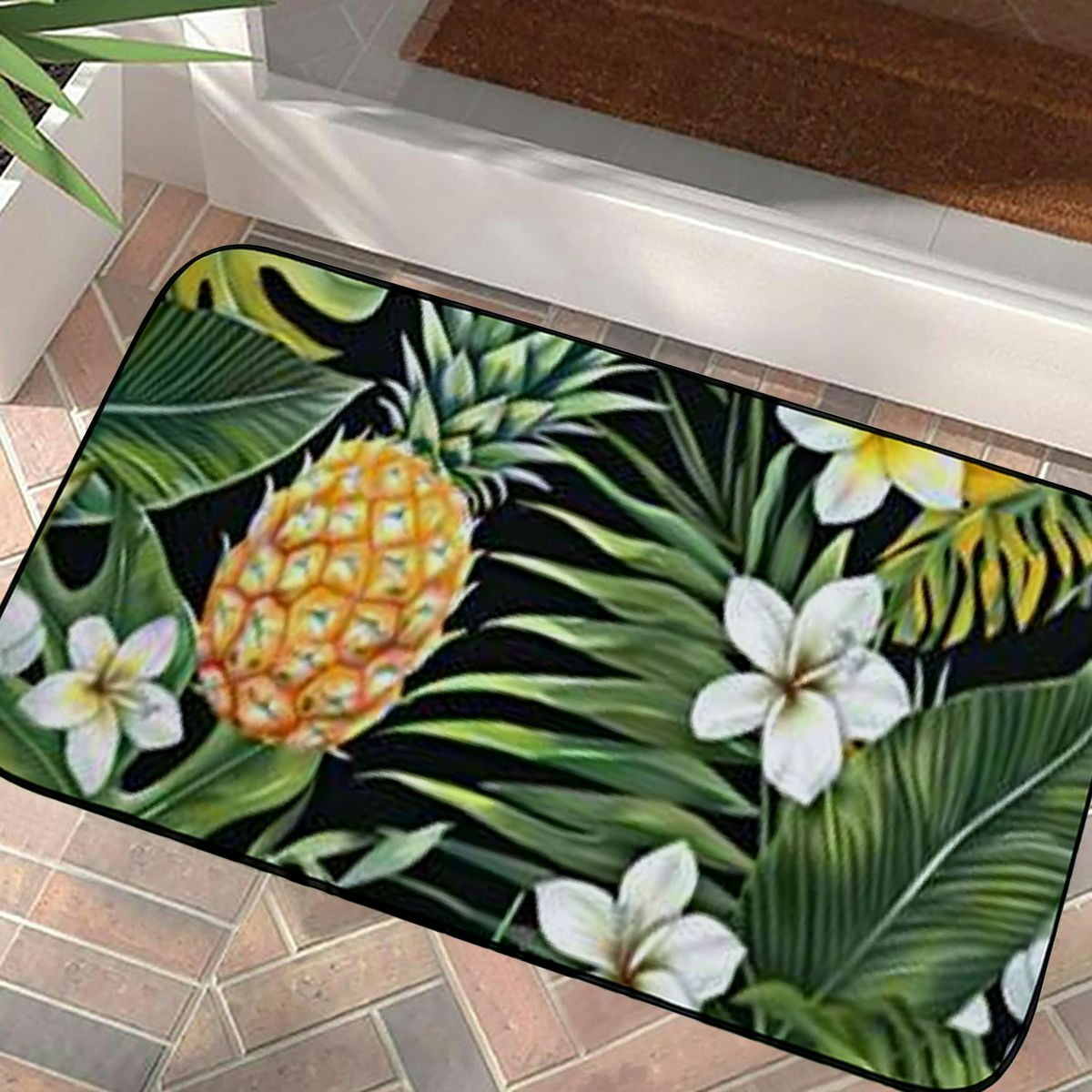 Mango Pattern Print Floor Mat
