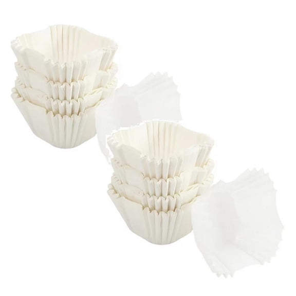 Pineapple Mold 100 Count White Cupcake Liners Square Baking Cups For Baking Paper Cupcake Liners No Smell Food Grade & Grease