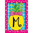 thumbnail image 1 of Pineapple Monogram Letter M Garden Flag Briarwood Lane 12.5" x 18", 1 of 4