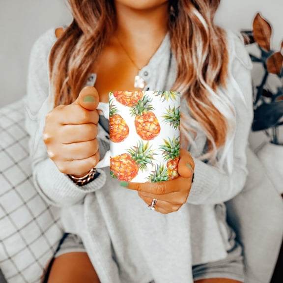 Pineapple Mug, Fruit Mug, Pineapple Lover Mug, Pineapple Teacup, Fruit, Pineapple Cup, Mug, Fruit Lover Gift, oz Mug, Gift Her, Gift.