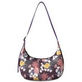 thumbnail image 1 of Pineapple Nylon Crescent Bag for Women Men Trendy, Medium Crossbody Dumpling Bags with Adjustable Strap Lightweight Travel Shoulder Tote Half Moon Hobo Bag, 1 of 5