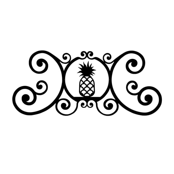 Pineapple Over Door Plaque