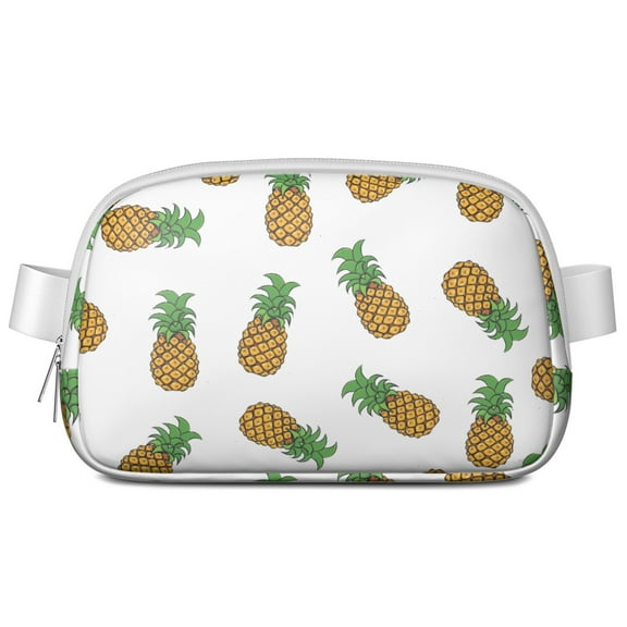 Pineapple Paradise Fanny Pack – Waterproof Adjustable Waist Bag with Hawaiian-Inspired Design, Perfect for Luaus & Tropical Events