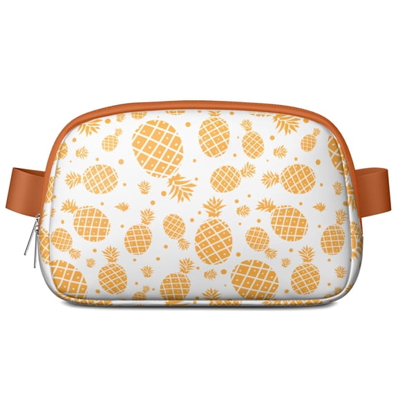 Pineapple Paradise Fanny Pack&nbsp;– Waterproof Adjustable Waist Bag with Hawaiian-Inspired Design, Perfect for Luaus & Tropical Events