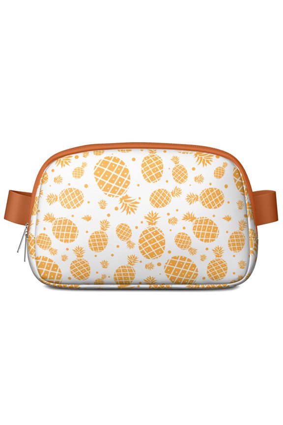 Pineapple Paradise Fanny Pack – Waterproof Adjustable Waist Bag with Hawaiian-Inspired Design, Perfect for Luaus & Tropical Events