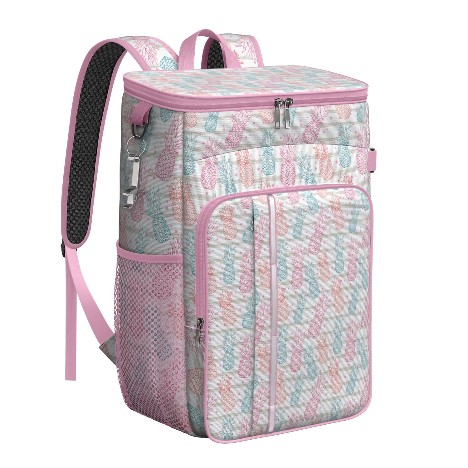 Vs Pink Insulated Pineapple Cooler Bag Backpack Sunshine Pineapple Cooler Backpack - 20L High-Capacity  main image 3