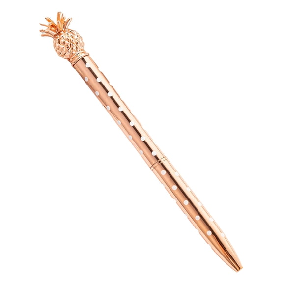 Pineapple Pattern Ballpoint Pen, Cute Cartoon Retractable Ball Pen, Creative Portable Writing Pen for Students, Office & Gift