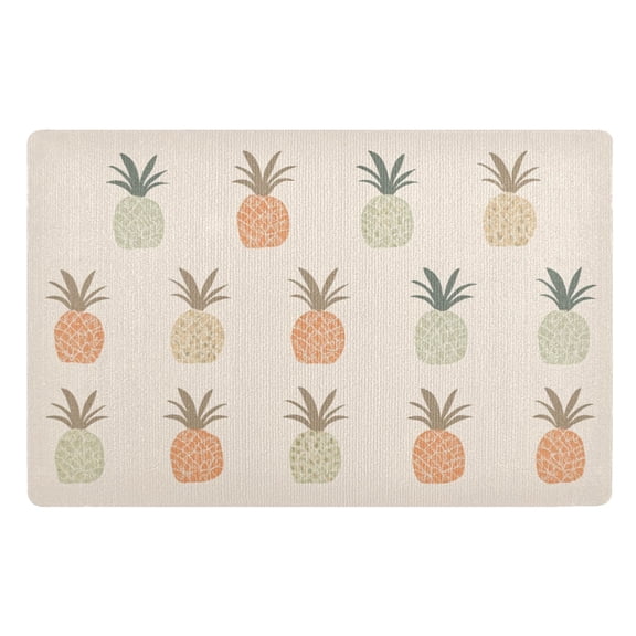 Pineapple Pattern Floor Door Mat Outdoor Indoor for Home Entrance Welcome Mats 32"x20"