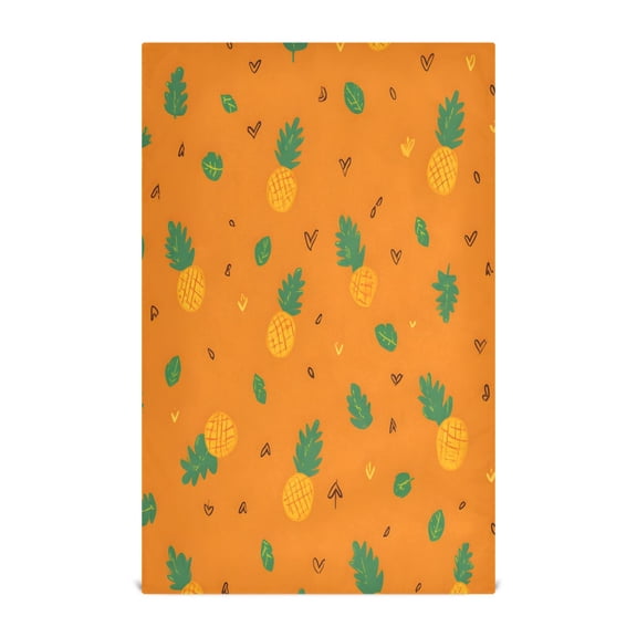 Pineapple Pattern Kitchen Towels Dishcloth Decorative Waffle Towels Multi Use Tea Towel Dish Cloths 28x18in