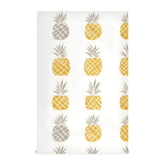 Pineapple Pattern Kitchen Towels Waffle Weave Decorative Tea Towels Multi Use Dishcloths 28x18in