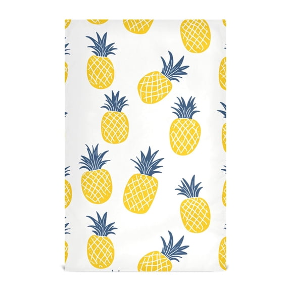 Pineapple Pattern Kitchen Towels Waffle Weave Decorative Tea Towels Multi Use Dishcloths 28x18in