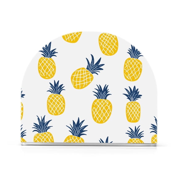 Pineapple Pattern Napkin Holder Acrylic Napkin Dispenser Clear Modern Tabletop for Kitchen Counter