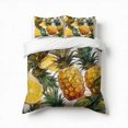 thumbnail image 1 of Pineapple Pattern Orange Yellow Bedding Set 3 Pcs Soft Microfiber Quilt Cover For Bedroom Decor, Comforter Cover With 2 Pillowcase, 1 of 5