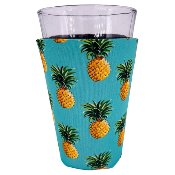 Pineapple Pattern Pint Glass Coolie (2 Pack)