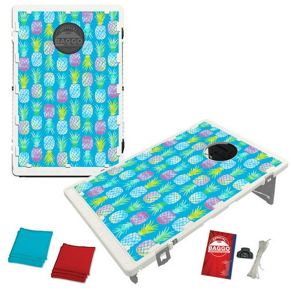 Pineapple Pattern Portable 2x3 Bean Bag Toss Cornhole Style Game by BAGGO