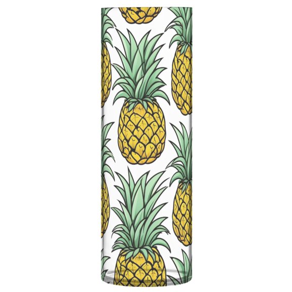 Pineapple Pattern Vase Flower Vase Clear Unbreakable Plastic Tall Decorative 11.8in