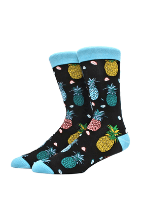 Pineapple Patterned Socks from the Sock Panda (Adult Large - Men's Shoe Sizes 8-12)