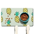 thumbnail image 1 of Pineapple Pet Feeding Mat, Durable Waterproof Dog Food Mat with Exotic Tropical Fruit Pattern, Absorbent, Non-Slip, Quick Dry, Washable, Easy Clean Mat, 1 of 7
