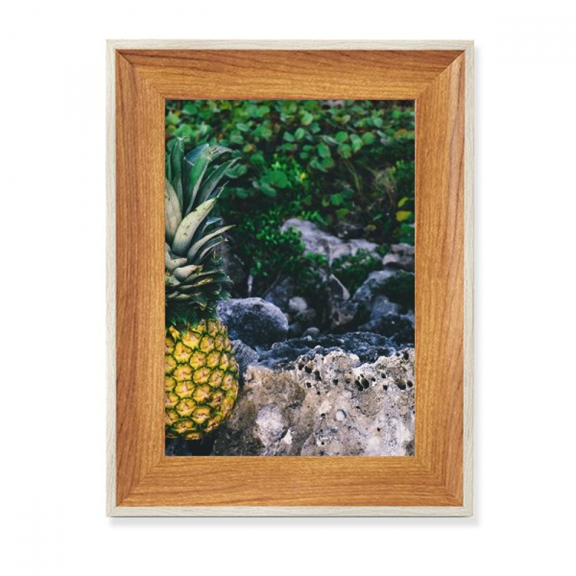 Pineapple Picture Nature Desktop Wooden Photo Frame Display Picture Art Painting Multiple Sets