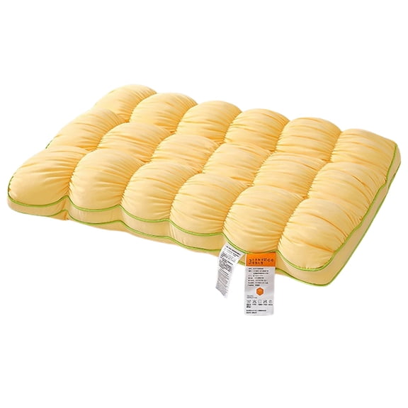 Pineapple Pillow, Cloud Bread Pillow Insert, 29x19x6.3 Inch Height Thick Support Bed Pillow, Fluffy Cloud Cushion, Ergonomic Neck Support Sleeping Pillow, Down Alternative Soft Pillow Core, Orange