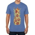 thumbnail image 1 of Pineapple Pizza Mens Soft T Shirt Heather Royal LG, 1 of 1
