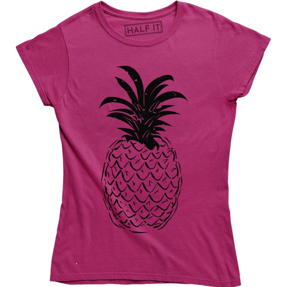 Pineapple Pocket Logo Tropical Aloha Summer Party Women's T-Shirt