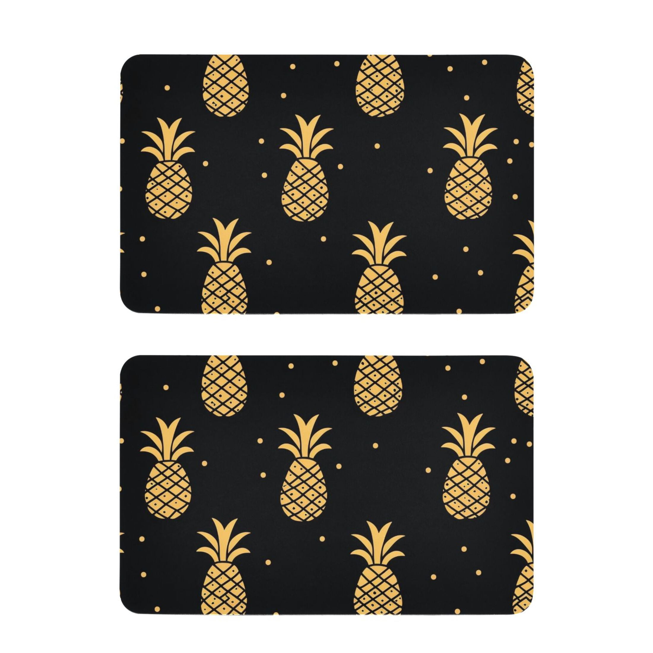 Pineapple Polka Dots Fridge Magnetic Sticker Refrigerator Magnets ...