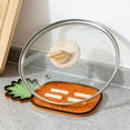 thumbnail image 1 of Pineapple Pot Lid Rack Insulation Pad,Multi-Purpose Kitchen Counter Organizer,Heat-Resistant Non-Slip Tray for Lids,Cutting Boards,Cups,Tableware,Decorative Functional Gadget for Cooking-Orange, 1 of 6