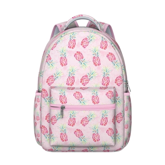 Pineapple Print Commuter Backpack – Stylish & Roomy, Ideal for School & Work, Comfortable Straps, Durable Material