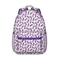 thumbnail image 1 of Pineapple Print Ergonomic Backpack – Supportive Design, Multiple Pockets, Lightweight Yet Durable, Perfect for Students, 1 of 6