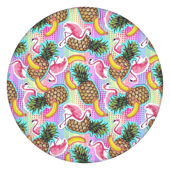 Pineapple Print Tablecloth Tropical Summer Fruit Yellow Pattern Hawaiian Aesthetic Fresh Exotic Dining Decor