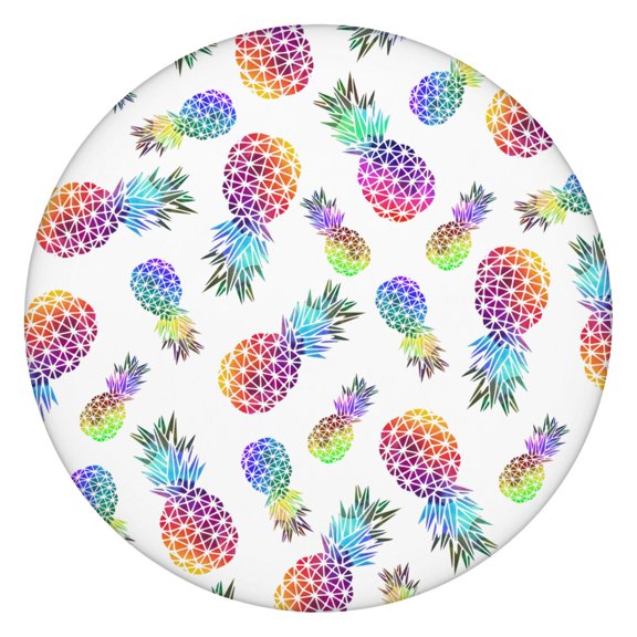 Pineapple Print Tablecloth Yellow Tropical Fruit Pattern Hawaiian Aesthetic Style Summer Dining Room Cover