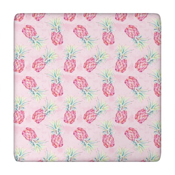 Pineapple Print Tablecloth Yellow Tropical Fruit Pattern Hawaiian Aesthetic Style Summer Dining Room Cover