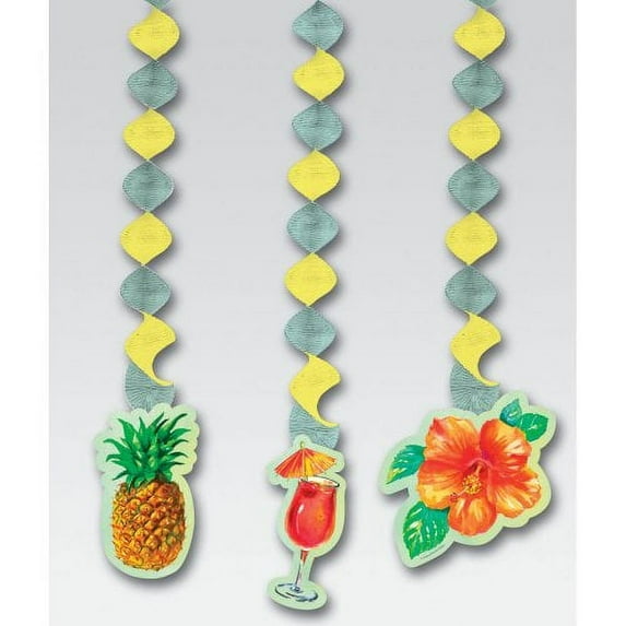 Pineapple Punch 36-Inch Hanging Cutouts 3 Per Pack
