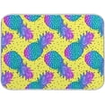 thumbnail image 1 of Pineapple Purple Dish Drying Mat Summer Tropical Fruit Dry Pad Bottle Dryer Rack Kitchen Decor absorbent Easy Clean Drainer Mats for Kitchen Counter Sinks 16"x18", 1 of 6