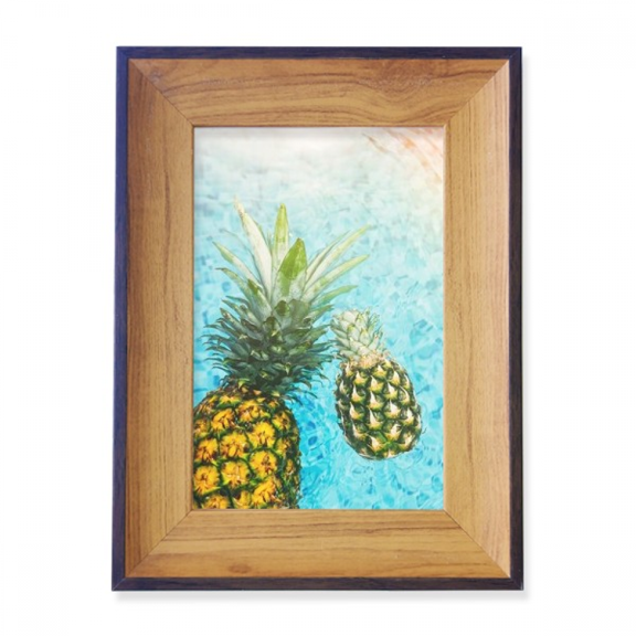 Pineapple Red Fruits Picture Blue Water Photo Frame Exhibition Display Art Desktop Painting