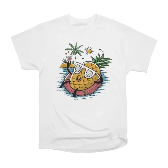 Pineapple Relaxing T-Shirt Tee Gift For Him Merch For Her Apparel For Friend