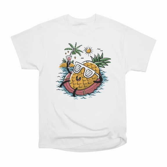 Pineapple Relaxing T-Shirt Tee Gift For Him Merch For Her Apparel For Friend