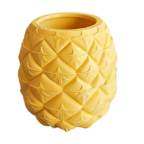 Pineapple Shape Makeup Brush Holder Flower Shape Decoration Pen Holder for Offices, School, Home, Birthday Gift
