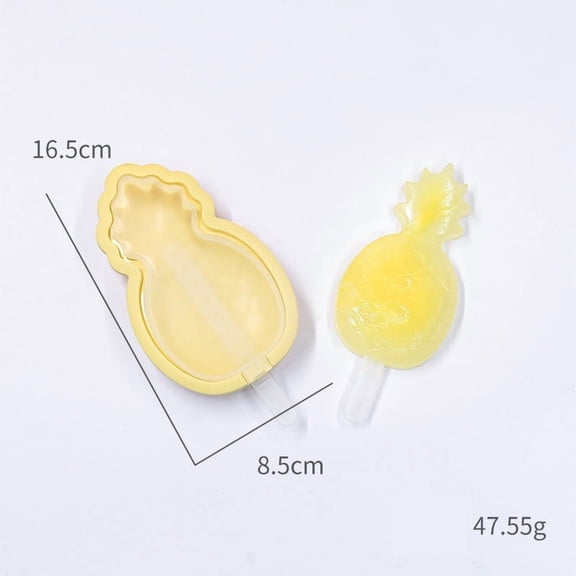 Pineapple Shape Silicone Ice Cream Mold - Fun and Safe Freezer Molds for Homemade Treats