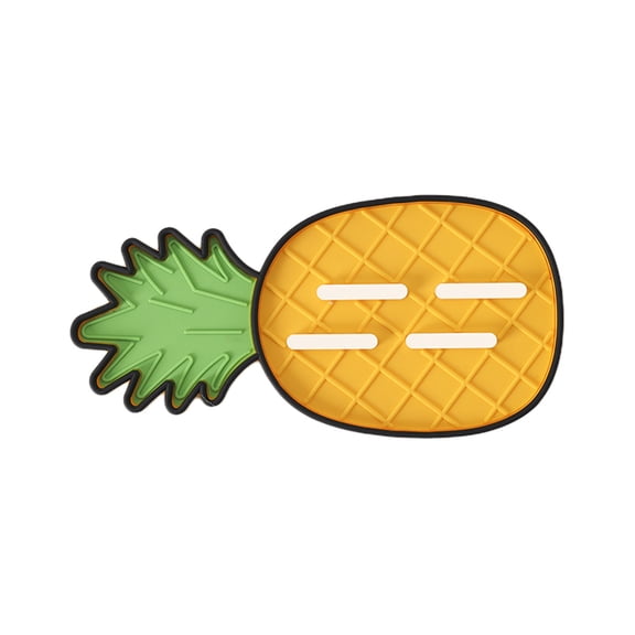 Pineapple Shaped Kitchen Mat and Pot Lid Holder, Multi-Purpose Heat Resistant Drying Pad for Pot Lids, Cutting Boards, and Soap Dishes, Decorative and Functional Fruit Themed Home Accessory