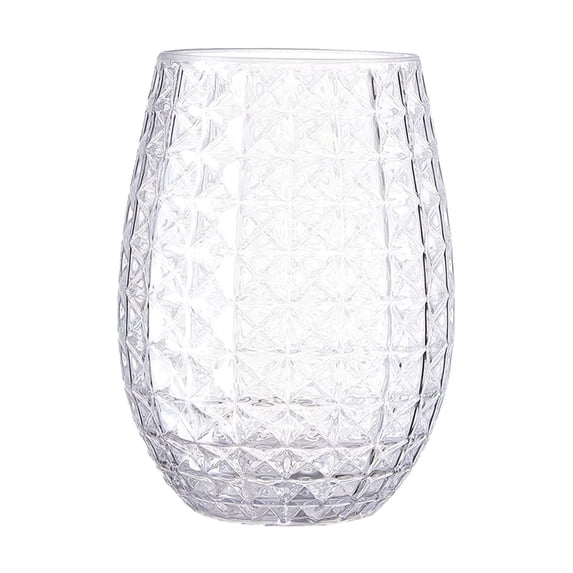 Pineapple Shaped Plastic Cups, Shatterproof & Reusable Drinking Cups for Pool, Picnic, Parties, Summer Drinks, Outdoor Fun & Photo Props, 1 Plastic Cup