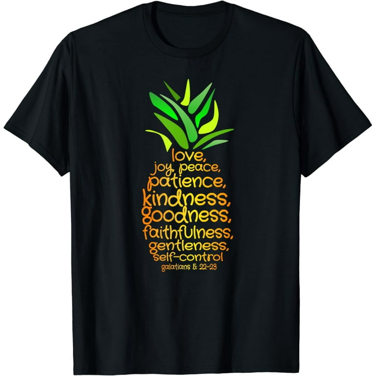 Pineapple Shirt Bible Fruit Of The Spirit Love Joy Peace Tee Pineapple Shirt Bible Fruit Of The Spirit Love Joy Peace Tee