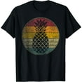 thumbnail image 1 of Pineapple Shirt Fruit Retro Style Vintage 70s 80s 90s Gift T-Shirt Black X-Large, 1 of 4