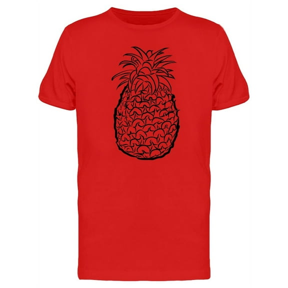 Pineapple Silhouette B&W T-Shirt Men -Image by Shutterstock, Male Medium